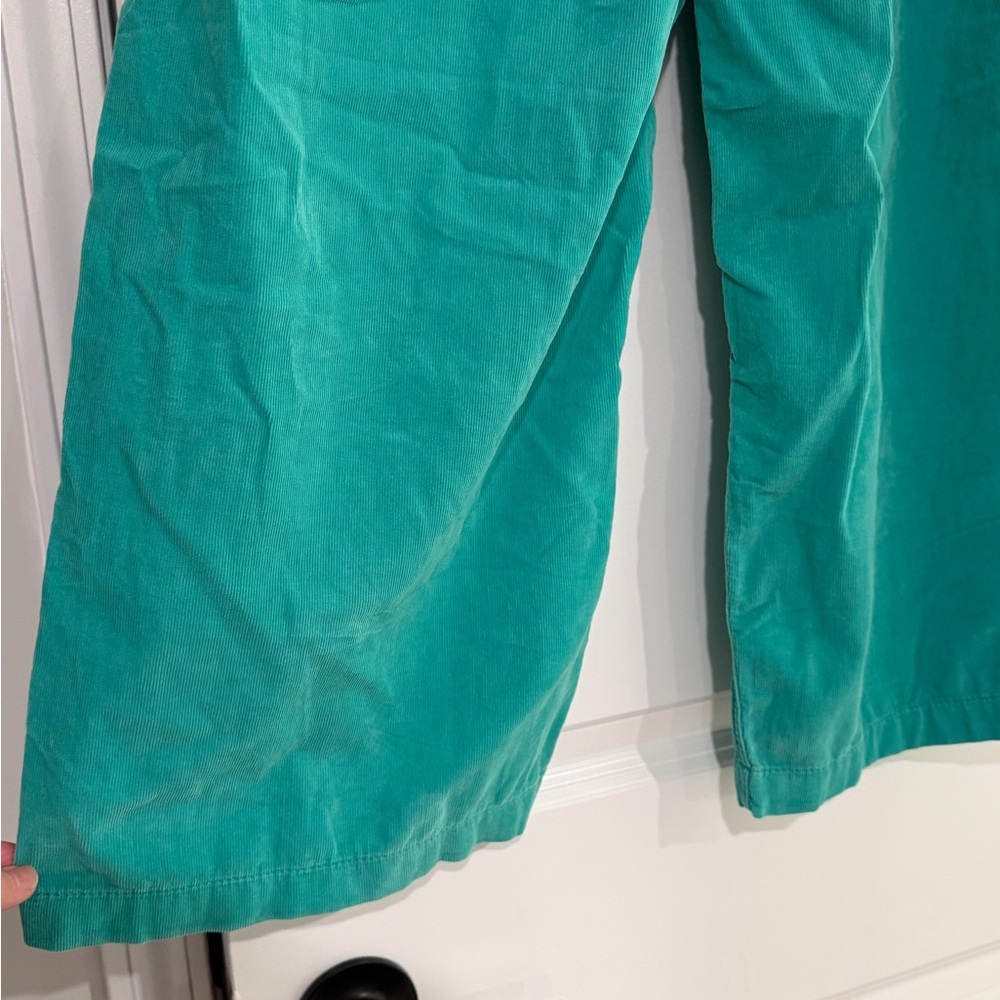 NWT Free People Easy Peasy Pull-On Corduroy Pants Size XS in Turquoise (Ceramic) - Picture 9 of 9